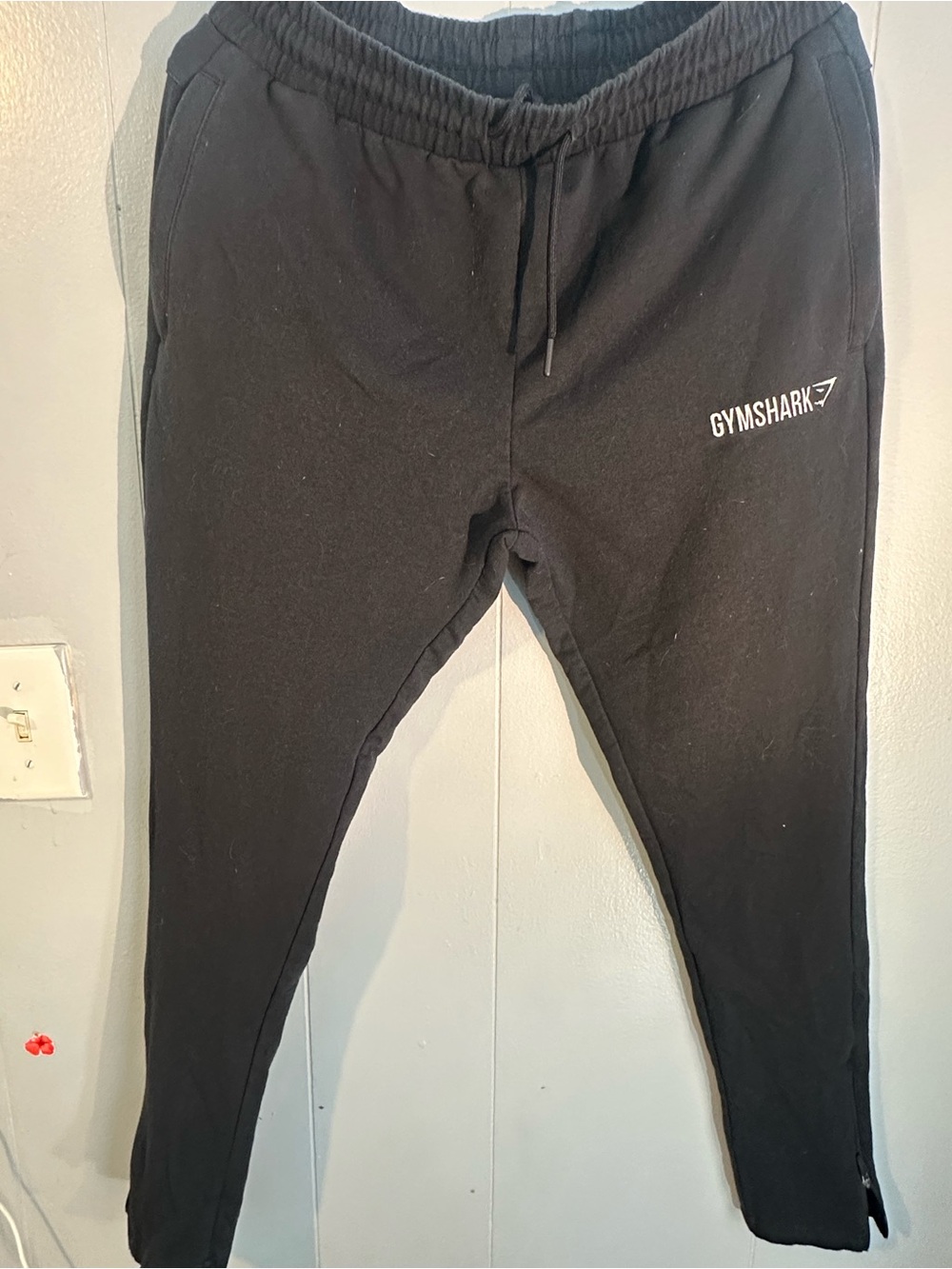 Gymshark Black Men’s Joggers with Logo - Picture 2 of 4